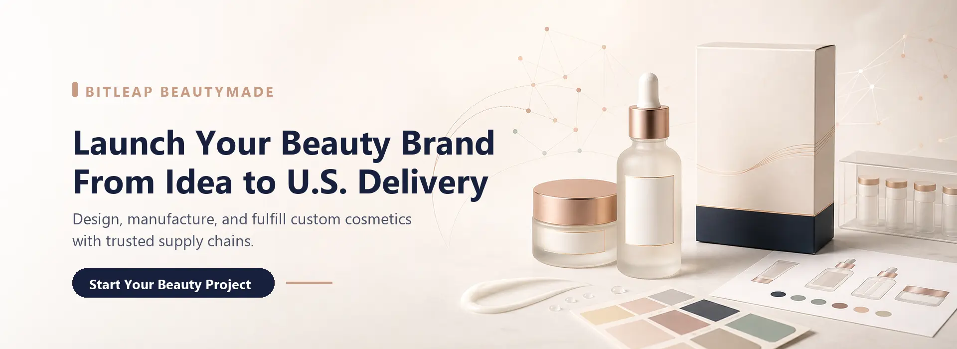 Bitleap BeautyMade - beauty brand OEM & ODM manufacturing platform